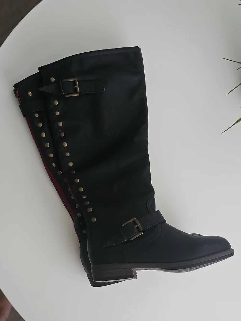 Journee Collection Women's Spokane Extra Wide Calf Knee High Riding Boots